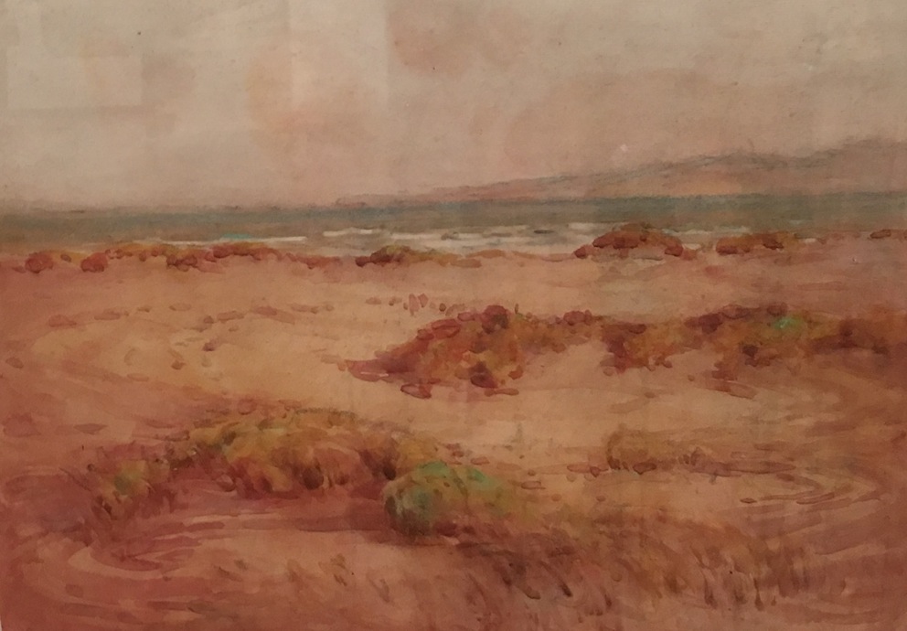 M O Stoddart| Sand Dunes |watercolour| McAtamney Gallery and Design Store |Geraldine NZ